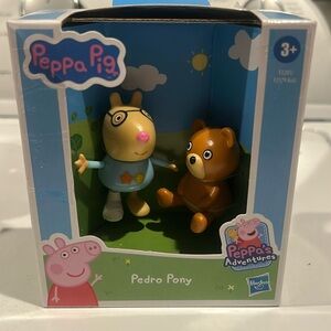 Peppa Pig Toys - Pedro Pony Figure & Bear Accessory - NEW